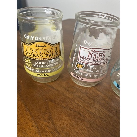 Welch's Jelly Jars Disney Glass Winnie the Pooh and Tigger Lion King Set 4 - Picture 5 of 8